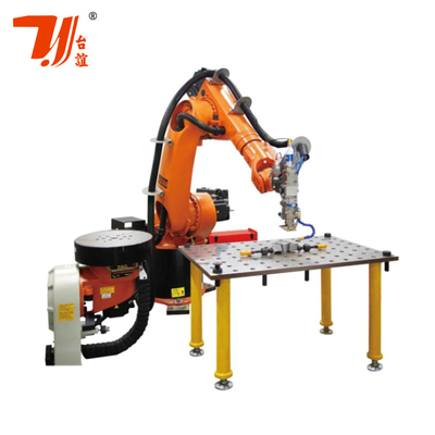 Equipamento automático de solda por robô para tubos de chapas de aço inoxidável
