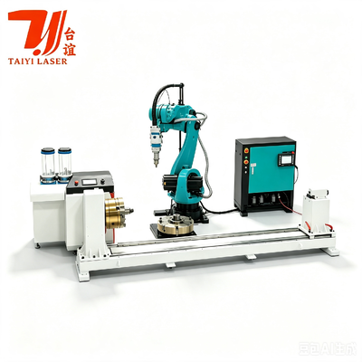 Máquina de revestimento a laser de robôs industriais para a remanufatura de cilindros hidráulicos e superfícies de rolos