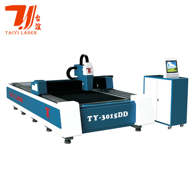 TY-3015DD 1000W - máquina de corte do laser da fibra da folha de metal do CNC da cama individual 3000W