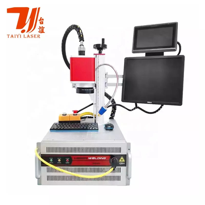Promoção da Feira de Cantão QCW equipamento de soldagem a laser de fibra Galvo para 18650 bateria de lítio chapa de níquel