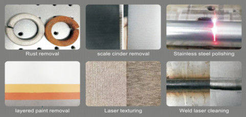 Máquina de limpeza a laser com pulso de arrefecimento por ar