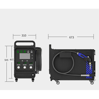Máquina de Soldadura a Laser portátil portátil com refrigeração a ar de 1500W com máquina de envio de fio