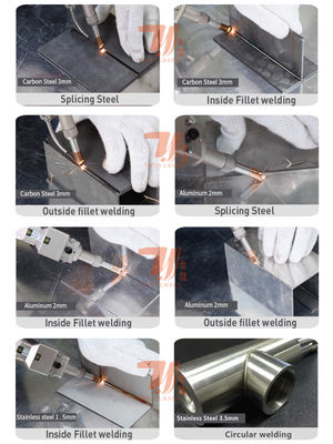 Máquina de solda a laser de fibra portátil de 2000w para solda a ferro de aço e metal