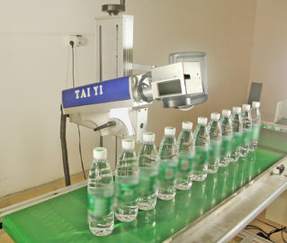 Máquina de impressão de tubos de plástico de PVC a laser voador de alta velocidade com tela sensível ao toque
