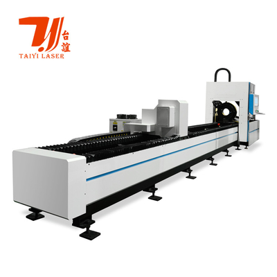 Máquina automática de corte de tubos a laser de fibra metálica redonda quadrada