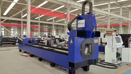 Máquina automática de corte a laser de fibra CNC 1500W para tubos de tubos redondos quadrados de pequeno tamanho