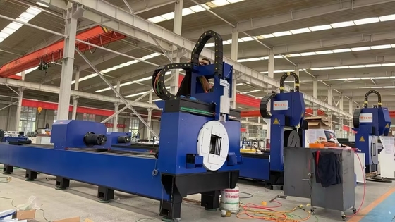 Máquina automática de corte a laser de fibra CNC 1500W para tubos de tubos redondos quadrados de pequeno tamanho