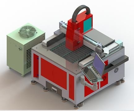 600*600mm Máquina de corte a laser de fibra de precisão de pequeno tamanho 1500W 2KW 3000W