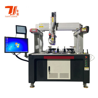 Máquina automática de solda a laser de fibra CNC com precisão de ±0,01 mm e potência de 1500W-6000W para impulsionador de bomba de água de alta pressão
