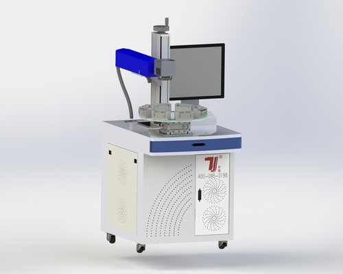 Máquina de marcação a laser UV personalizada para condensador com câmera CCD de sistema de posicionamento visual