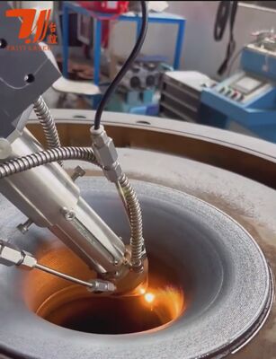 Máquina de revestimento a laser CNC de alta velocidade de 6 kW para reparação de eixos e substituição de revestimento por cromo, eficiência de pó de 90%.