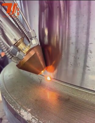 Máquina de revestimento a laser CNC de alta velocidade de 6 kW para reparação de eixos e substituição de revestimento por cromo, eficiência de pó de 90%.