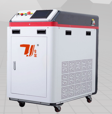 Máquina de limpeza a laser de linha que oferece operação manual e modo de arrefecimento por ar que fornece limpeza para linhas de produção industrial