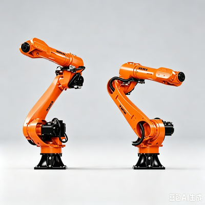 Robô de soldagem a arco KUKA KR 25 R1840-3 HW em trilha linear com sistema de controle de soldagem KUKA FSWeld