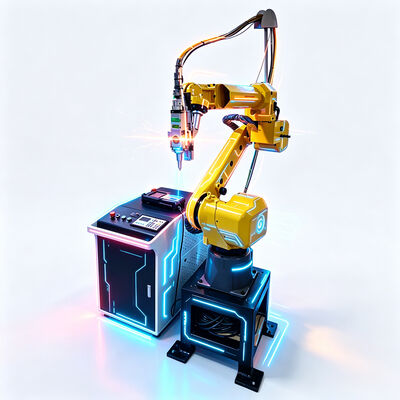 Máquina de corte a laser por robô industrial FANUC Corte a laser de fibra de 6 eixos para chapas e tubos de metal com ± 0,01 mm de alta precisão