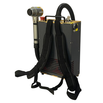 Máquina de limpeza a laser em estilo mochila