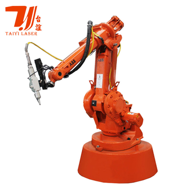 Promoção da Feira de Cantão 6 eixo braço robô 1000W-6000W almofada placa automática máquina de soldagem a laser de fibra de metal