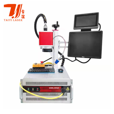 Promoção da Feira de Cantão Mini Portátil Raycus QCW Galvo Máquina de Soldadura a Laser Para Soldadura de Bateria 18650