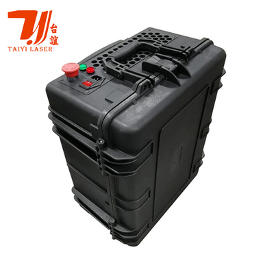 Carrinho de limpeza Raycus Fiber Laser Cleaner, removedor de ferrugem a laser portátil de 100 W