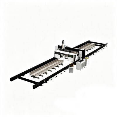Linha de produção a laser de cinco eixos tridimensional de viga H, máquina de corte a laser
