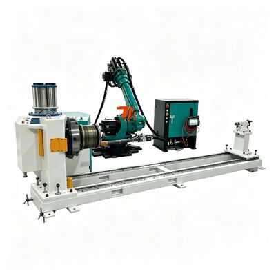 Máquina automática de revestimento a laser robótico para tratamento térmico de superfície de moldes de perfuração de engrenagens de virabrequim com alimentador de pó de cano duplo