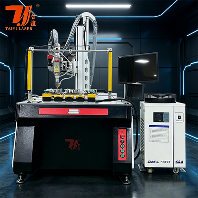 Máquina de solda automática a laser para bules de alumínio de 4 eixos de 1500W 2kw 3kw