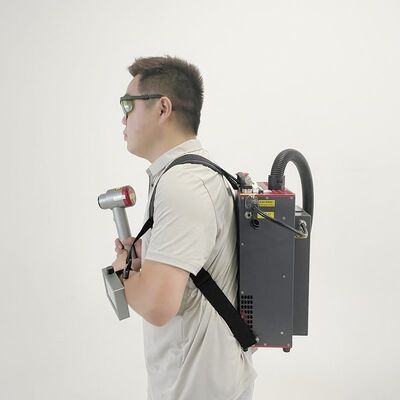 Máquina de Limpeza a Laser de Mochila Portátil de 50W Remover de Ferrugem a Laser de Fibra de Pulso para Limpeza de Mofo de Precisão