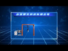 Máquina automática de corte a laser de fibra de metal 6 eixos sistema de braço robótico