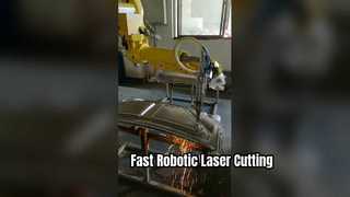 Máquina robótica CNC de corte a laser para painéis de teto automotivo - corte de alta velocidade e perfuração de furos S