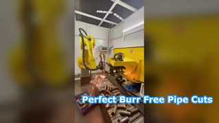 Cortador robótico de tubos a laser CNC para tubos de óleo automotivo - corte sem rebarbas e acabamento preciso da face final